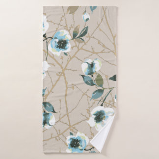 Toalha De Banho pintura de design de padrão de flor,pateta