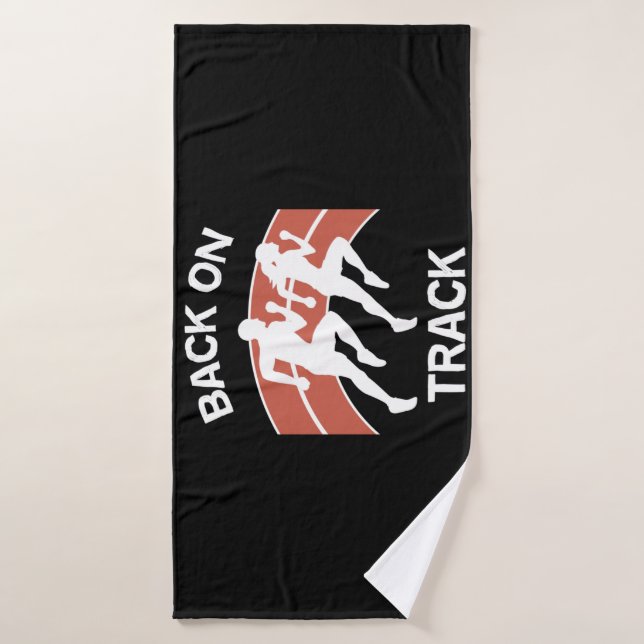 Toalha De Banho Pistas de Via Atlética | Atletas de via | Gestores (Toalha de Banho)