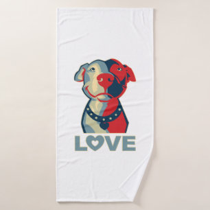 Toalha De Banho Pitbull - AMOR