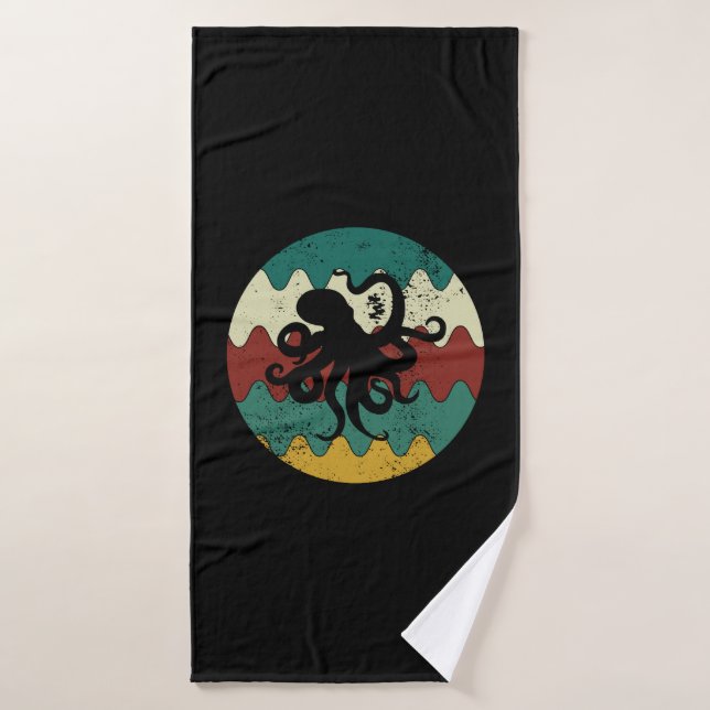 Toalha De Banho Polvo Retro (Toalha de Banho)