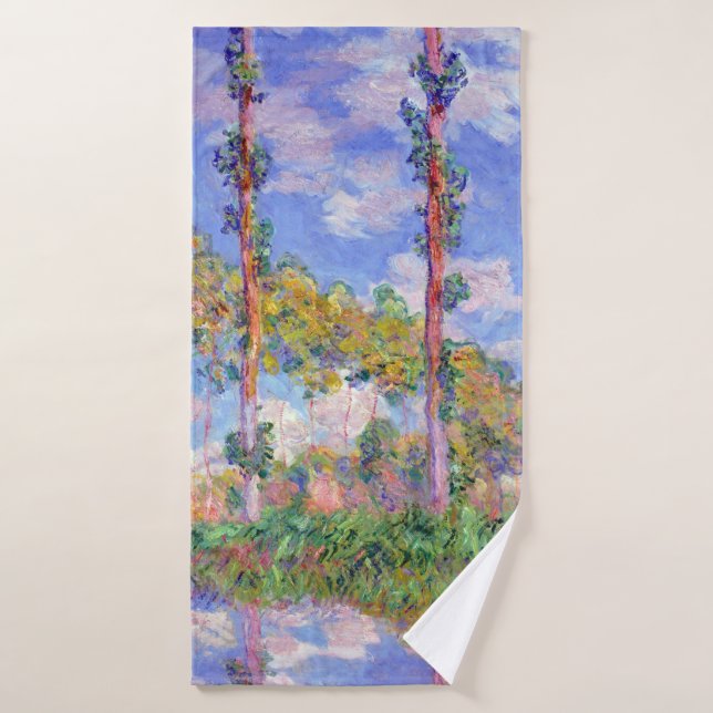 Toalha De Banho Poplars no Sol, Monet (Toalha de Banho)