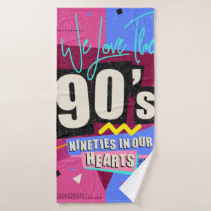 Toalha De Banho poster dos anos 90 e 80. Adoramos Os Anos 90. Esti