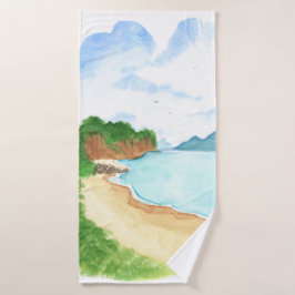 Toalha De Banho Praia da Orla Marítima 