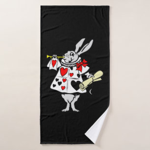 Toalha De Banho Presente de coelho Alice No Coelho Da Maravilha