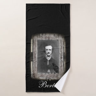 Toalha De Banho Preto, Edgar Allan Poe personalizou o animal de es