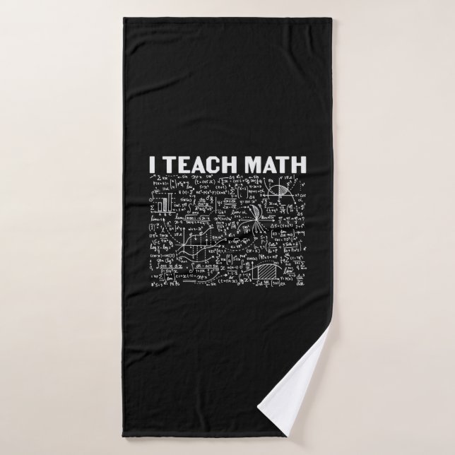 Toalha De Banho Professor de Matemática Ensino Matemática (Toalha de Banho)