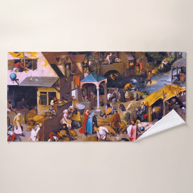 Toalha De Banho Provérbios Países Baixos, Pieter Bruegel, o Velho (Toalha de Banho)