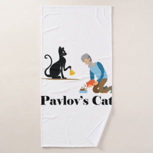Toalha De Banho Psicologia Gata de Pavlov