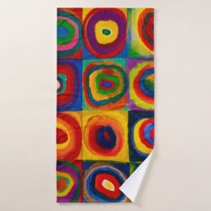 Toalha De Banho Quadrados com Círculos, Abstrato, Wassily Kandins