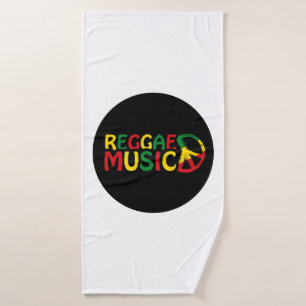 Toalha De Banho Reggae Music design, reggae art