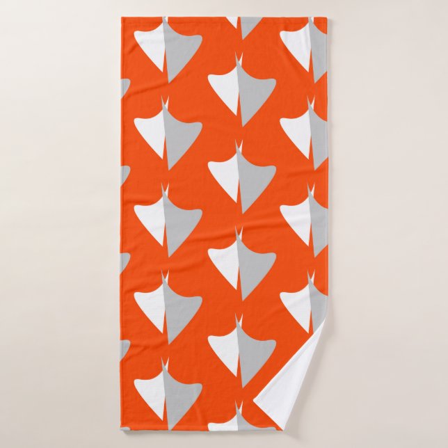 Toalha De Banho Retro geometric shapes with seamless patternabstra (Toalha de Banho)