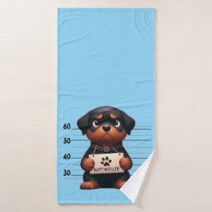 Toalha De Banho Rottweiler Travesso