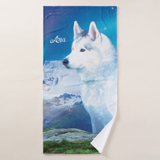 Toalha De Banho Rouco personalizado com montanhas (Toalha de Banho)