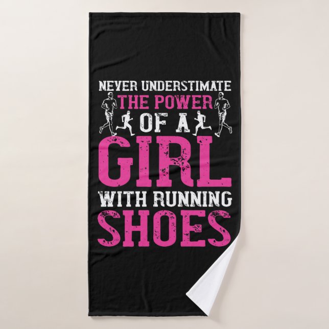 Toalha De Banho Running - Never underestimate champion (Toalha de Banho)