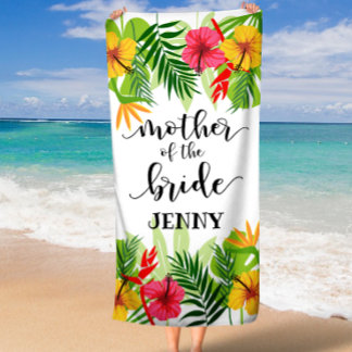 Toalha De Banho Sangue Tropical Mãe da Noiva Presente