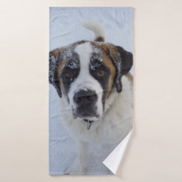 Toalha De Banho Santo bernard na neve