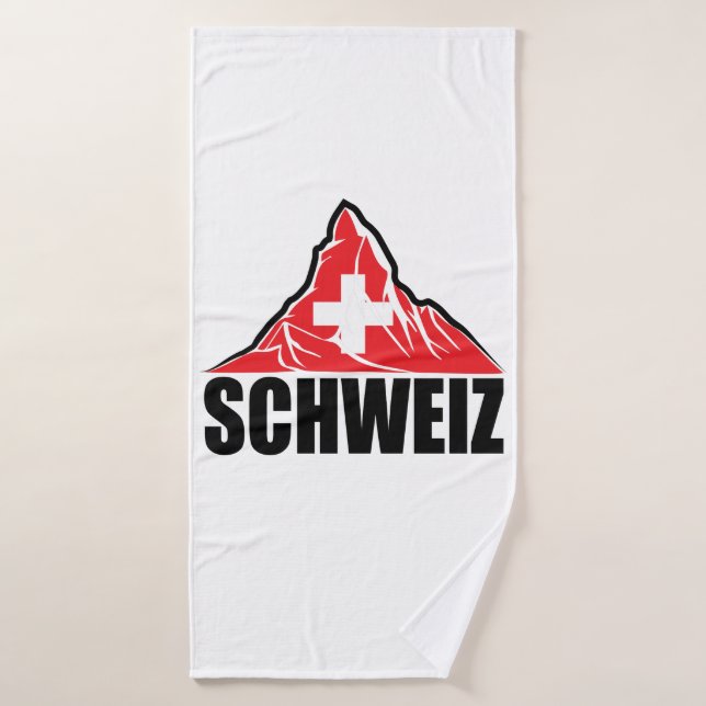 Toalha De Banho Schweiz Matterhorn Suiça (Toalha de Banho)