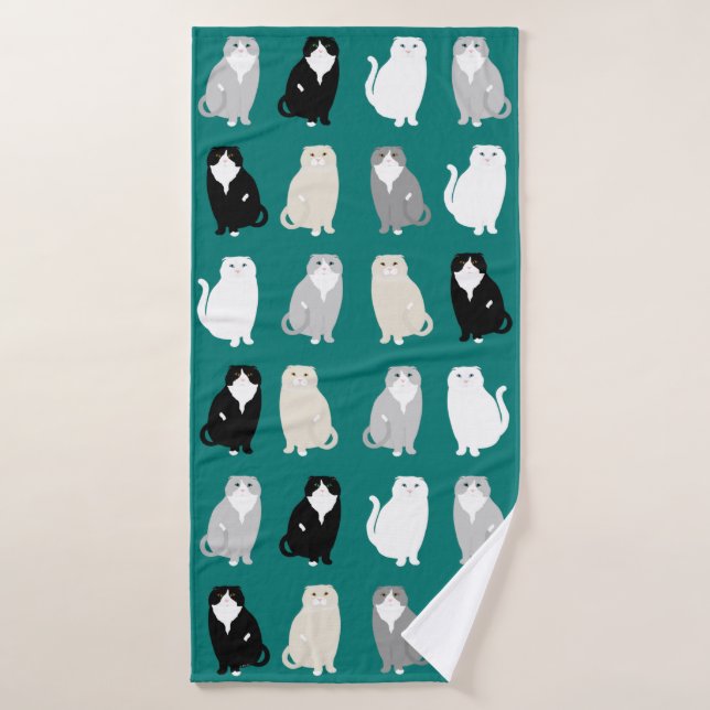 Toalha De Banho Scottish Fold Bath Towel (Toalha de Banho)