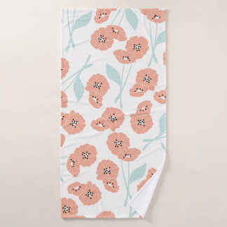 Toalha De Banho Seamless pattern with flowers and floral elements,