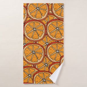 Toalha De Banho Seamless pattern with orange. Endless texture