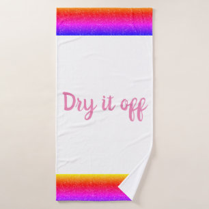 Toalha De Banho Seca-a do Rainbow Sparkle Bath Towel