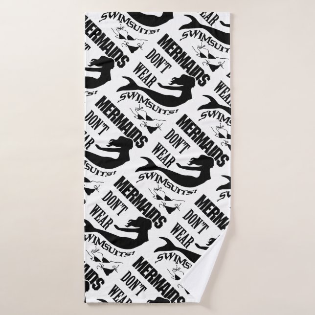 Toalha De Banho Sereia - Sereias Não Vestem maiôs (Toalha de Banho)