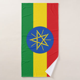 Toalha De Banho Serviette de bain Ethiopian flag