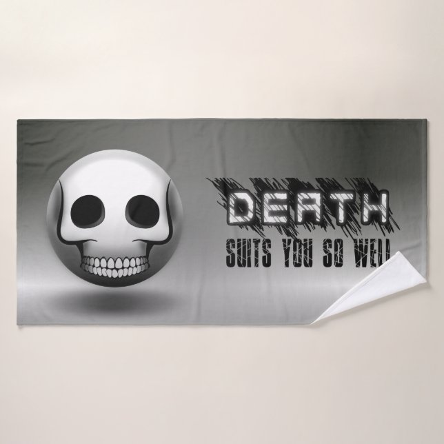 Toalha De Banho Serviette de bain Skullmoji (Toalha de Banho)