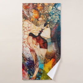 Toalha De Banho Serviette de plage art abstrait