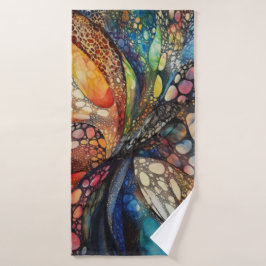Toalha De Banho Serviette de plage art abstrait
