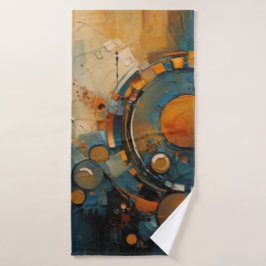 Toalha De Banho Serviette de plage art abstrait