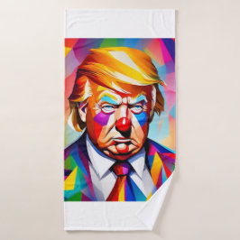 Toalha De Banho Serviette de plage art abstrait Donald Trump