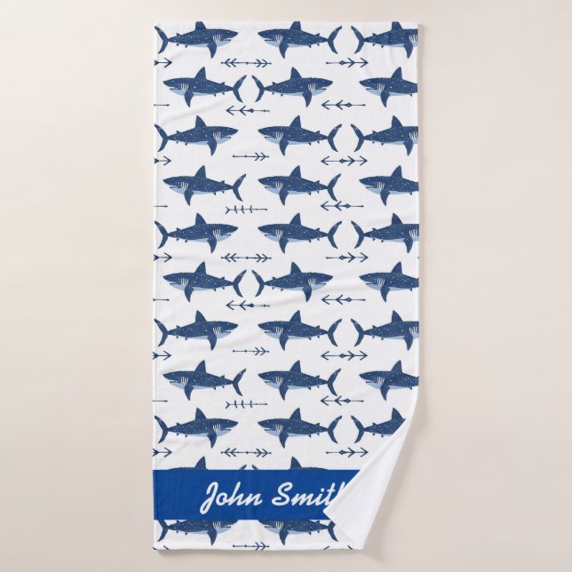 Toalha De Banho Shark Pattern (Toalha de Banho)