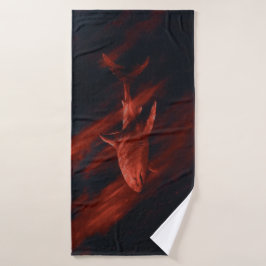 Toalha De Banho Shark Red 30 X 60 Bath Towel