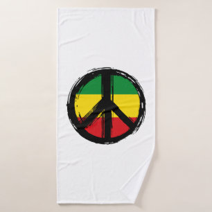 Toalha De Banho Símbolo de paz com estilo reaggage
