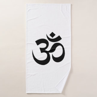 Toalha De Banho Símbolo Om Yoga Budismo Espiritual