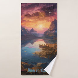 Toalha De Banho Sinfonia de Montanha: Uma Mistura Harmoniosa de Co