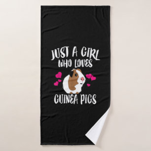 Toalha De Banho Só Uma Menina Que Ama Guiné Pigs Guiné Pig Gift