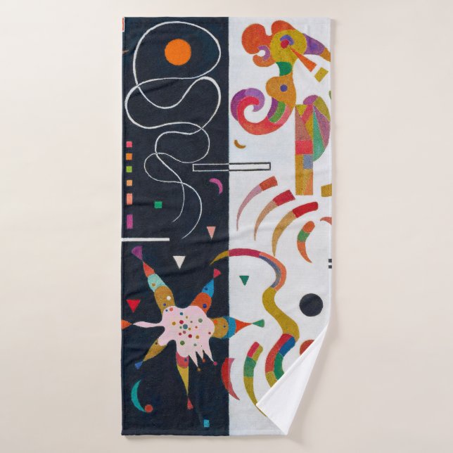 Toalha De Banho Stripes, Wassily Kandinsky (Toalha de Banho)