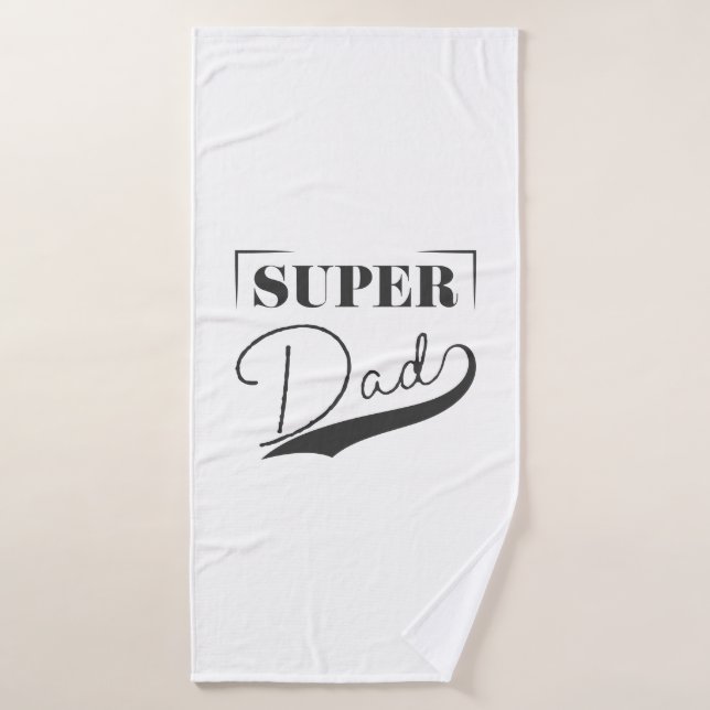 Toalha De Banho Super Pai (Toalha de Banho)
