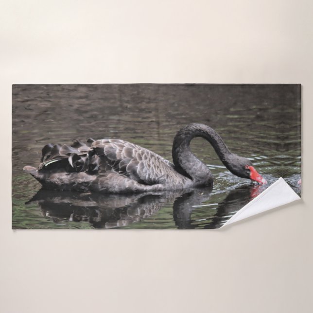 Toalha De Banho Swan Negro (Toalha de Banho)
