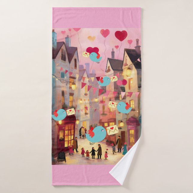 TOALHA DE BANHO TANTOS VALENTINS PARA ENTREGA (Toalha de Banho)