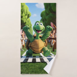 Toalha De Banho Tartaruga a vencedora.