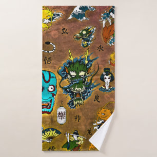 Toalha De Banho Tema Japonês
