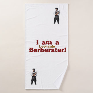 Toalha De Banho tema Toel Barber personalizável