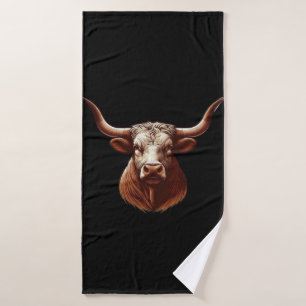 Toalha De Banho Texas longhorn