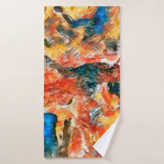 Toalha De Banho Textura de arte. Trabalho de arte Pictorial. Modo 