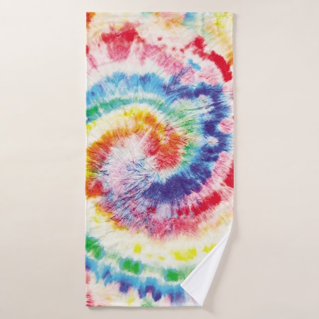 Toalha De Banho  Tie Dye Swirl. Padrão de Tiedye Invisível. Tecido (Toalha de Banho)