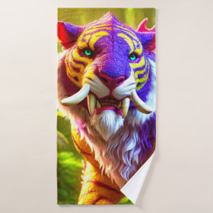 Toalha De Banho Tiger Art