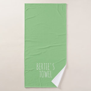 Toalha De Banho Tipografia Minimalista Personalizada Pet Bath Toal